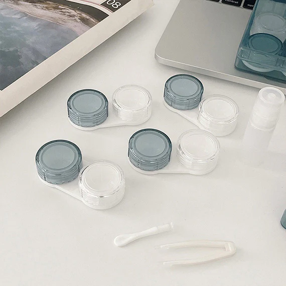 4-in-1 Tinted Transparent Contact Lens Storage Case - Image 5