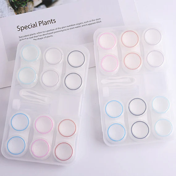6-in-1 Clear Contact Lens Organizer Storage Case