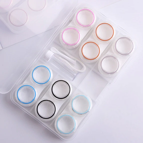 6-in-1 Clear Contact Lens Organizer Storage Case - Image 2