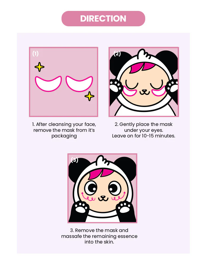 Angry Panda Eye Mask (Set of 10) - Image 8