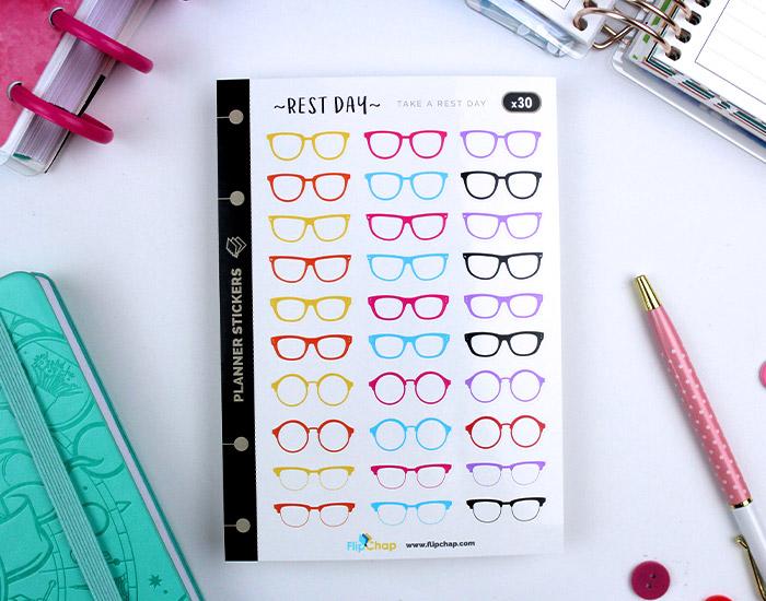 Colorful Glasses Stickers - Image 2