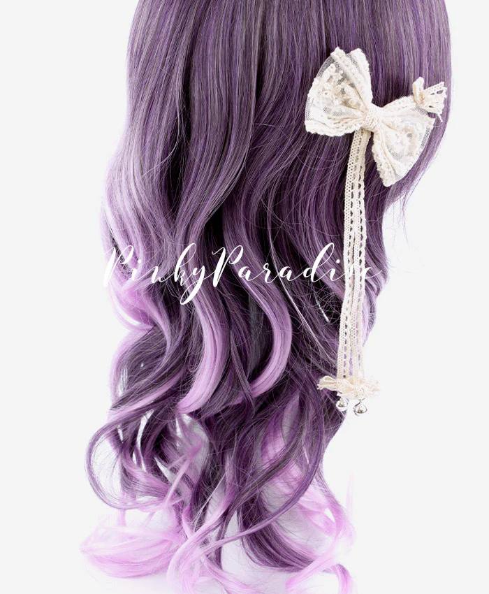 Fancy Mix Violet Medium Curly 55cm - Image 3