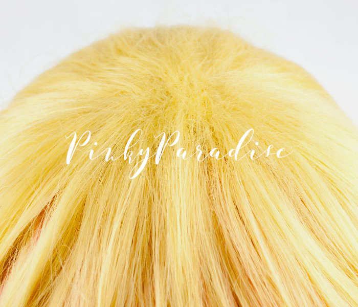 Yellow Blonde/Purple Highlights Lolita Wavy 75cm - Image 4
