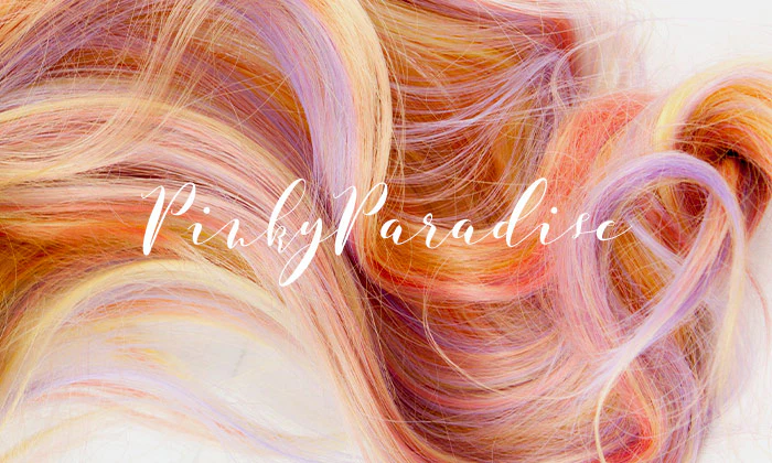 Yellow Blonde/Purple Highlights Lolita Wavy 75cm - Image 6