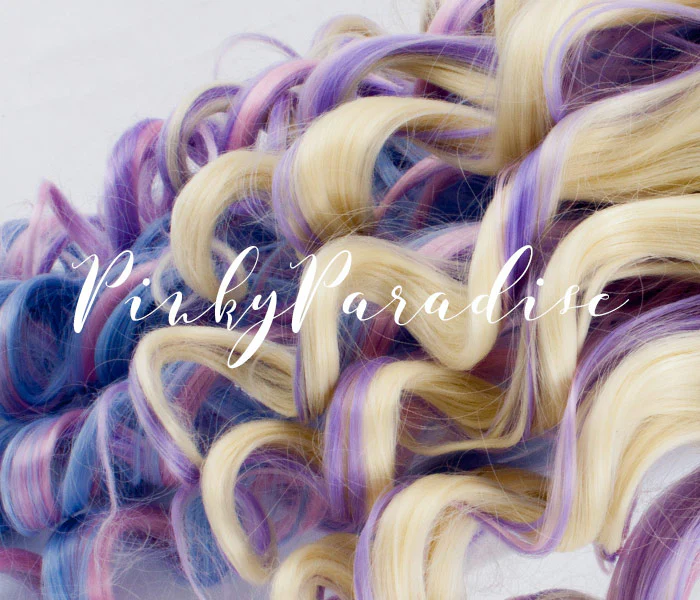 Pastel Rainbow Curly 60cm - Image 4