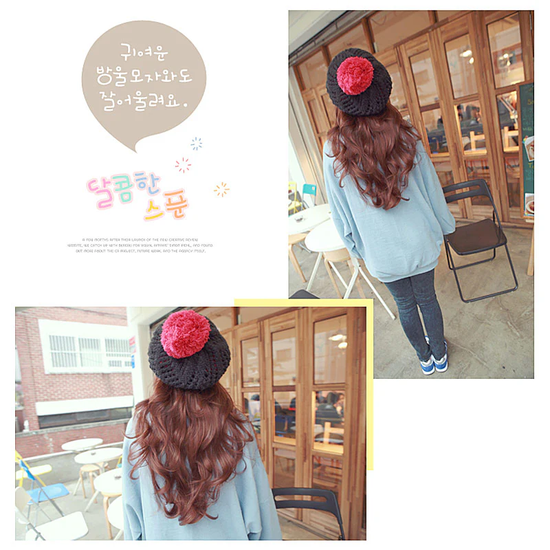Premium Wig Sweet Spoon No1 Soft Curly Hair (Red Brown) - Image 5