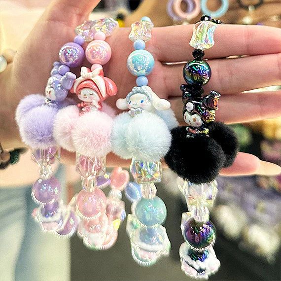 Sanrio Beaded Charm Phone Wrist Strap - Image 3