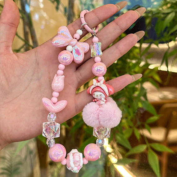 Sanrio Beaded Charm Phone Wrist Strap - Image 9