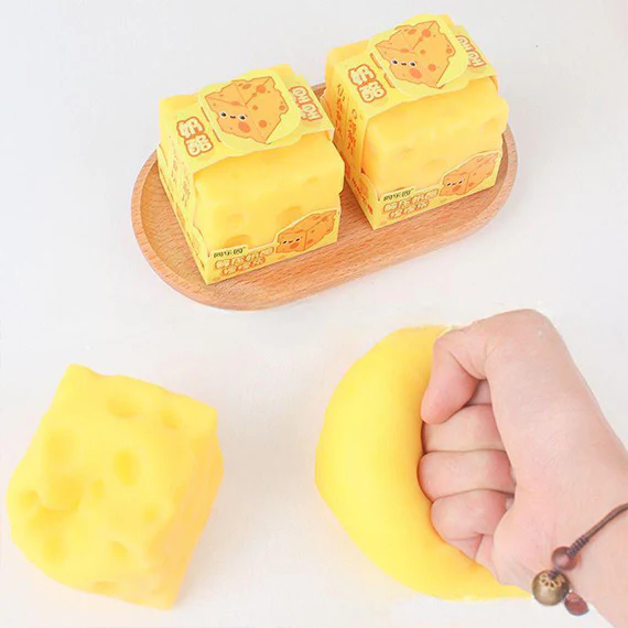 Squishy Cheese Cube - Image 3