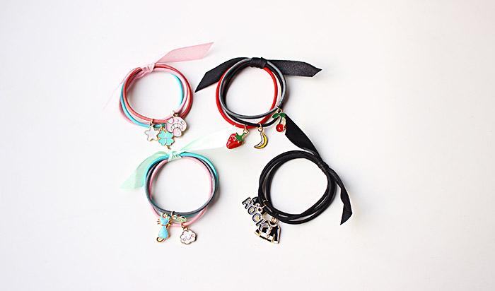 Triple Wrap Charm Hair Tie - Image 2