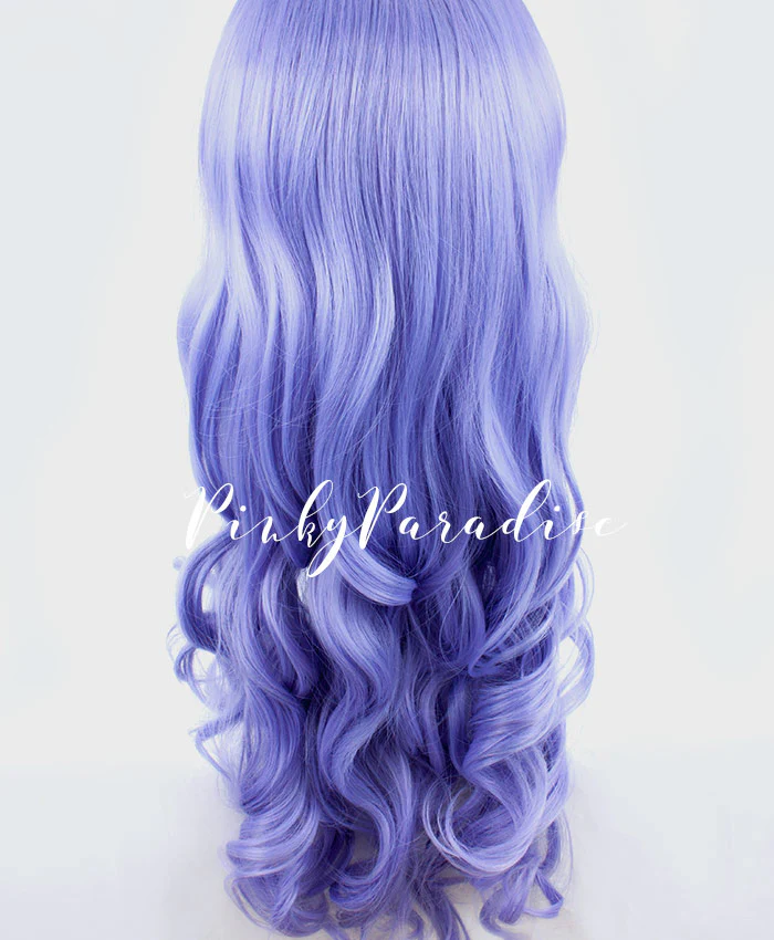Wisteria Violet Long Curcly 65cm - Image 4